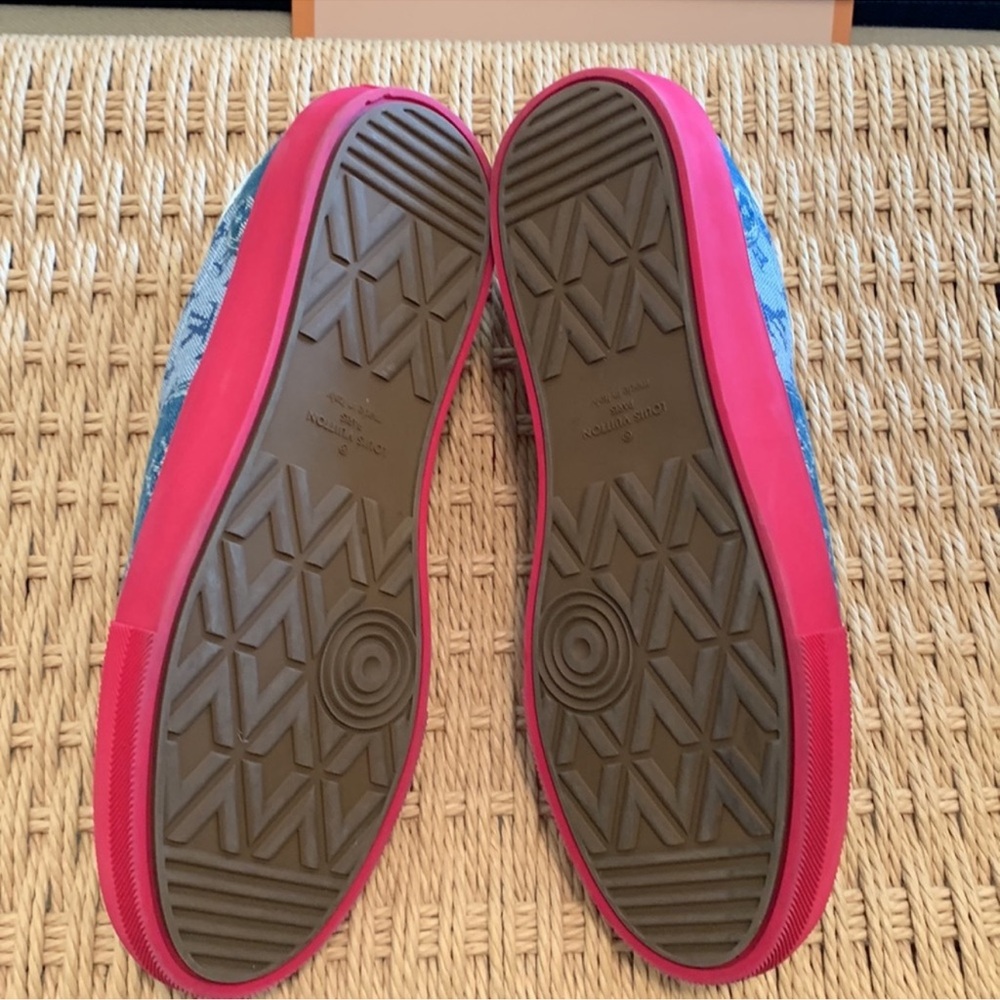 Louis Vuitton Trocadero Logo Denim Sneaker - Picture 7 of 10